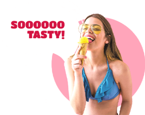 girl eating ice cream